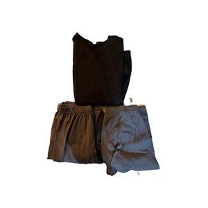 Arctic Trail Men's Large Black Long John’s LS Shirt And 2 Gray Pair Pants L